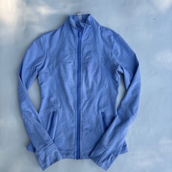 lululemon athletica Tops - Lululemon Define Jacket Heathered Peri Purple Size 6 Full Zip Yoga Activewear